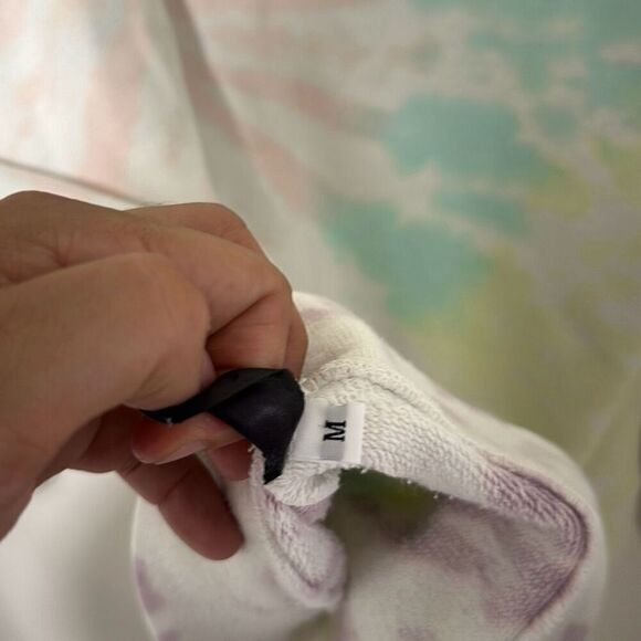 SPRWMN Los Angeles  Multicolor Tie Dye Long Sleeve Hoodie‎ Size Medium - Picture 7 of 8